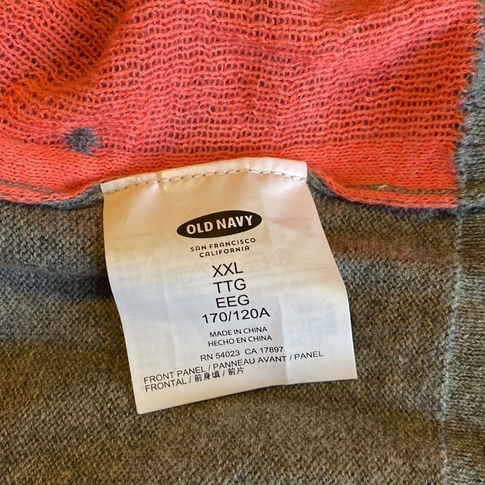Old Navy - Adorably Sweet Grey Cardigan with Pink Polka Dots - Picture 7 of 10